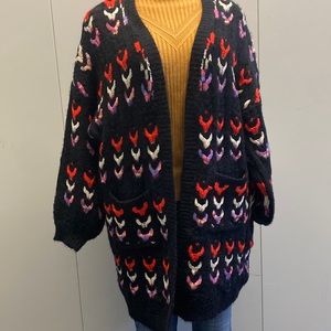 🔥JANICE🔥Black/Multi color cardigan